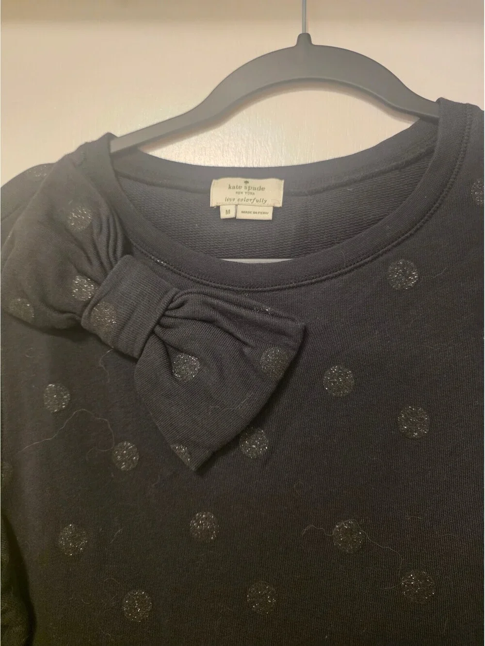 Kate Spade Black Sweatshirt